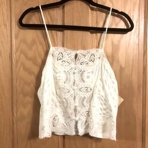 NWT Vintage Lily of France lingerie lace camisole spaghetti strap tank